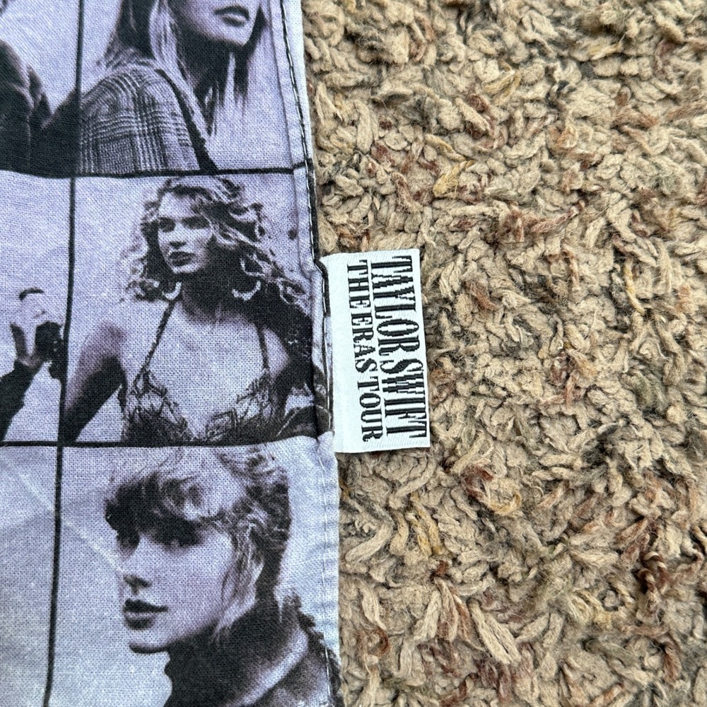 Taylor Swift The Eras Tour Official Bandana Black White Portrait Grid Scarf READ